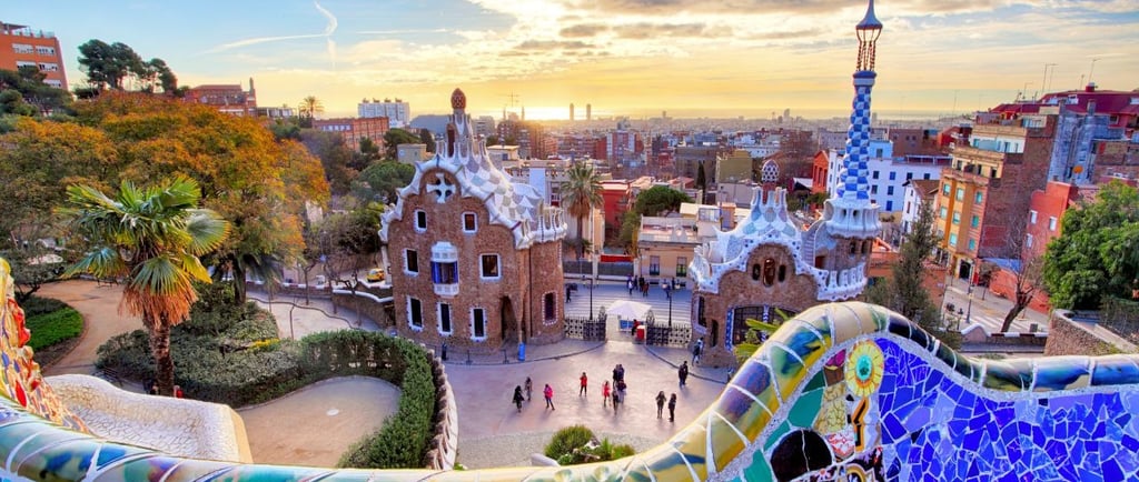 foto do Parque Guel em Barcelona