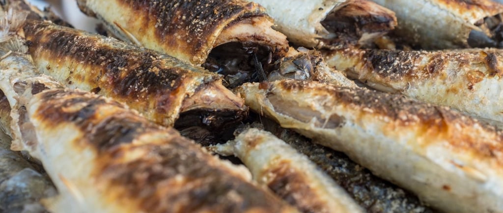 sardinha grelhada no fish shouk em salalah