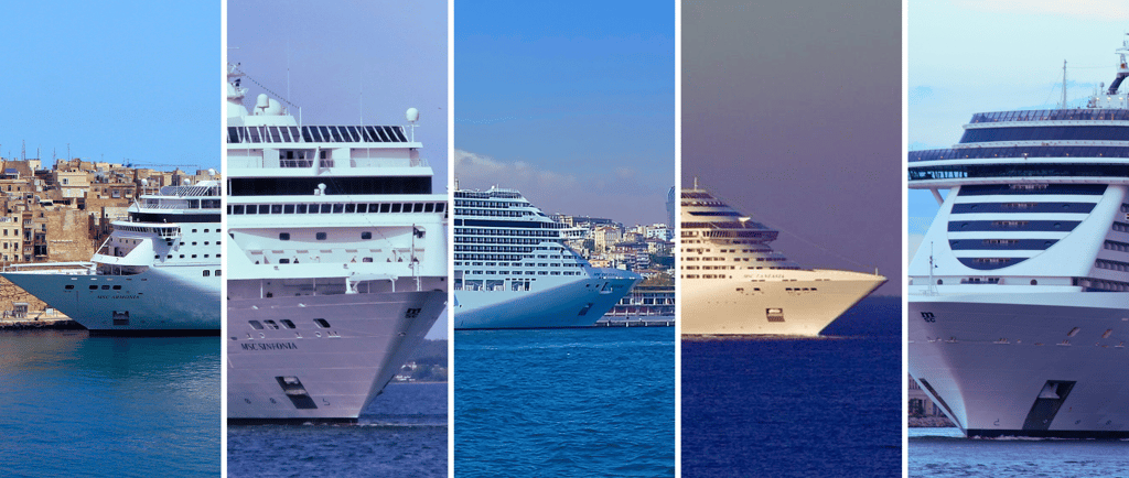 Frota MSC completa na temporada de cruzeiros no Brasil, cinco navios em operação.