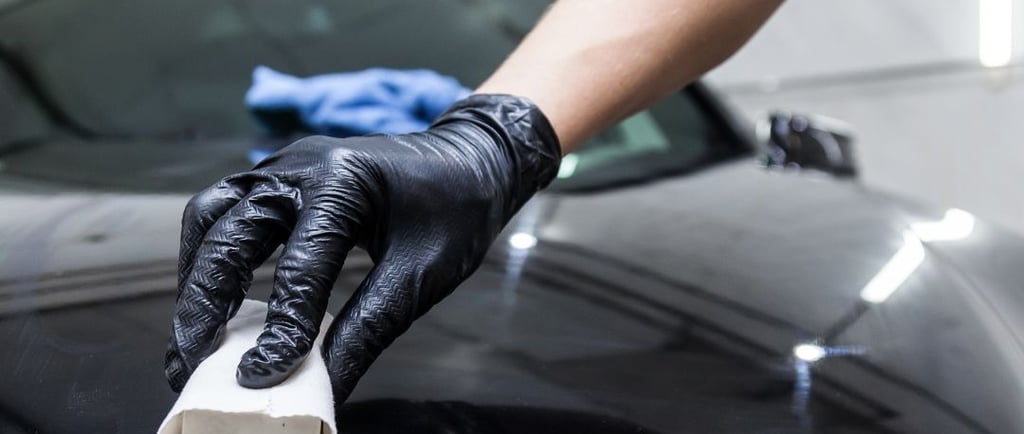 Ceramic coating a car