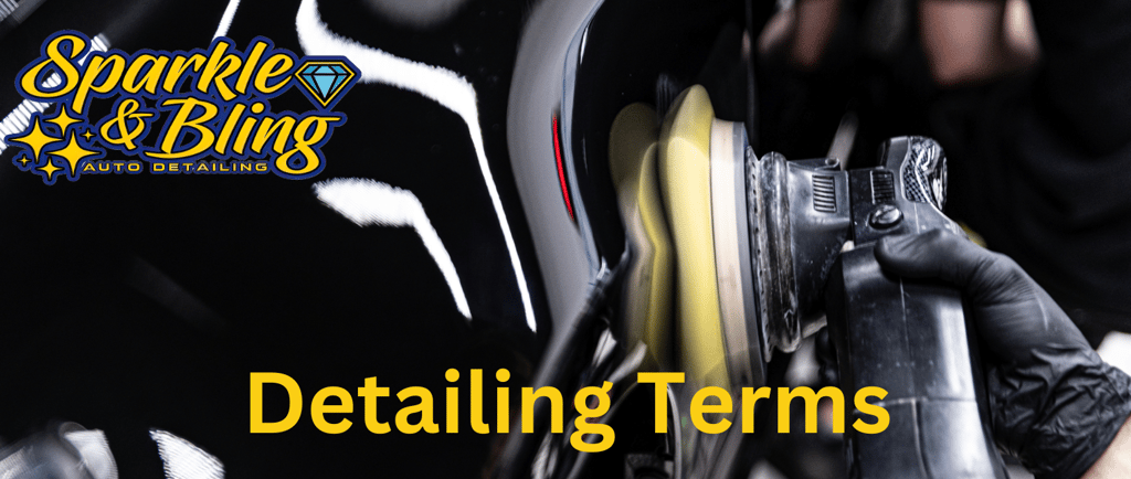 Car waxing using detailing terms
