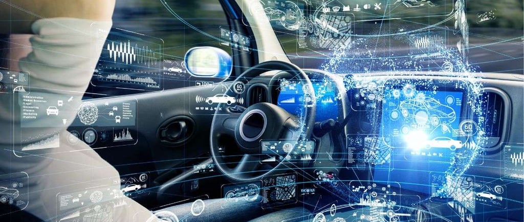 autonome voiture intérieur