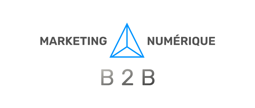 a blue and white logo for marketing and marketing