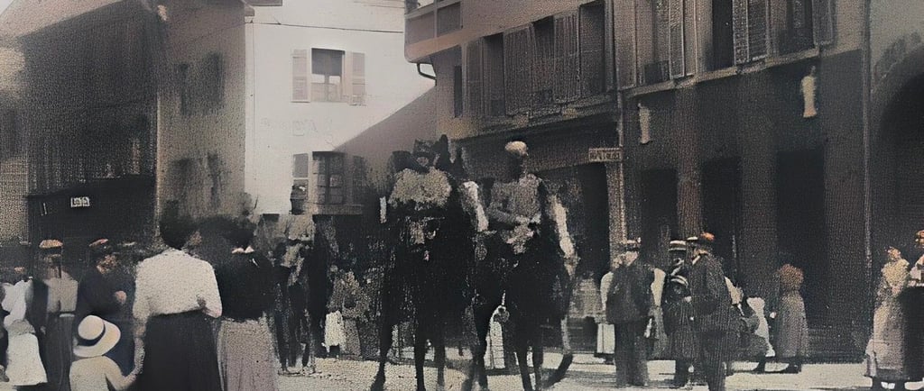 Les troupes françaises à Mulhouse