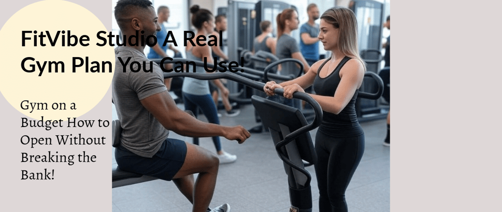 a man and woman in a gym room with a woman on a stationary bike