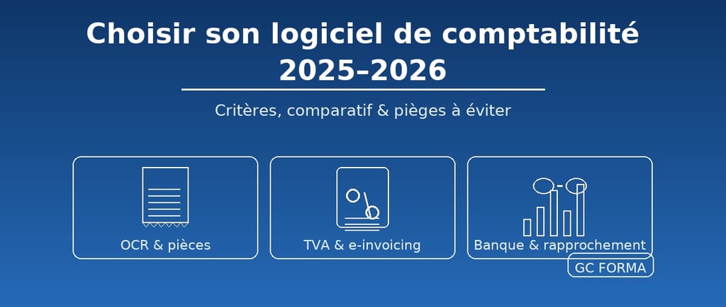 Tableau de bord d’un logiciel de comptabilité avec reçus scannés et indicateurs clés pour TPE/PME (2