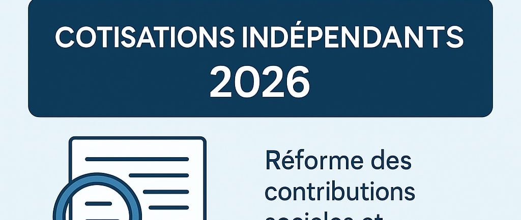alt="Réforme des cotisations sociales des indépendants 2026 – schéma explicatif GC FORMA sur la réfo