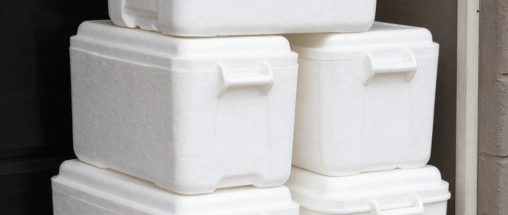 a man in a yellow hat holding a box