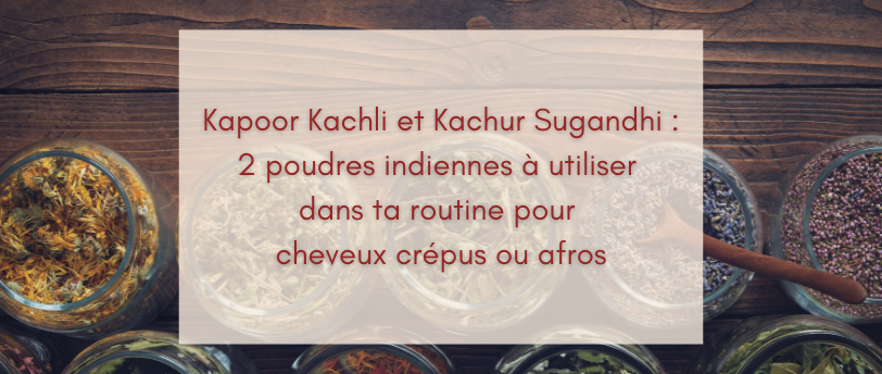 Kapoor Kachli et Kachur Sugandhi :2 poudres indiennes à utiliser dans ta routine pour cheveux crépus