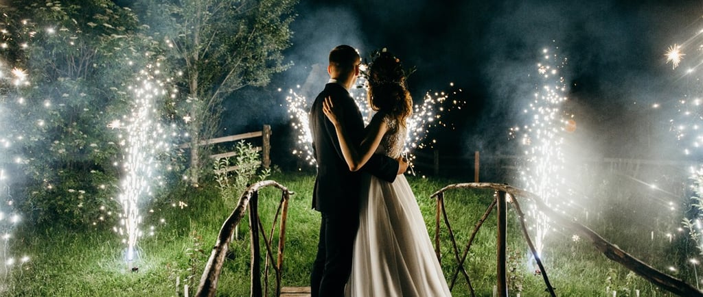feu d'artifice mariage