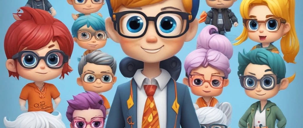 A modern digital display board features phrases promoting sustainability, future cities, and innovation. It emits a green glow against a dark background, while palm fronds partially frame the view.