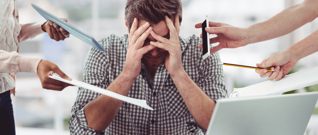 A man under stress