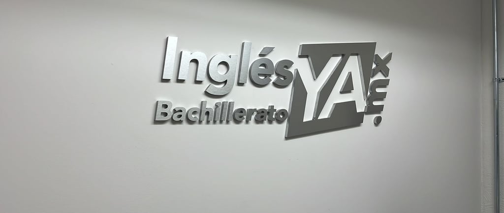 letras en MDF con frente de aluminio