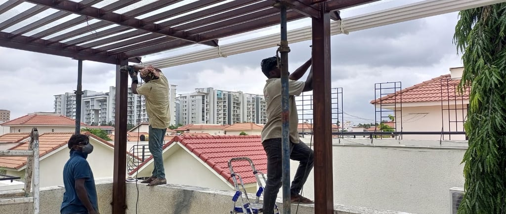 Glass Pergola cost in Bangalore l MyGreenearth