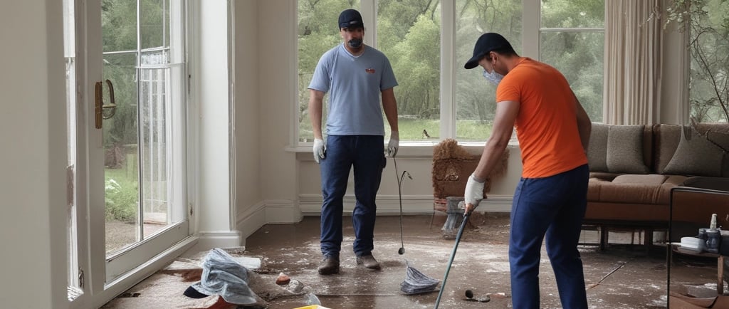 A diverse group of cleaning professionals engaged in a training session, reviewing cleaning techniques and safety protocols.