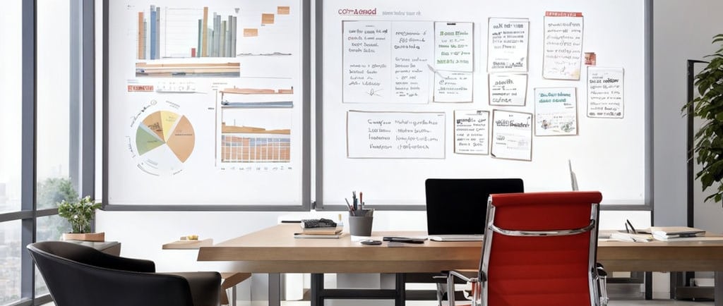 Magnetinės rašymo lentos biurui, mokyklai ar namams