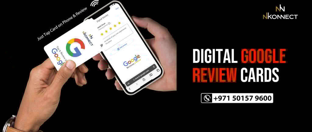 Digital Googel Review Card NFC