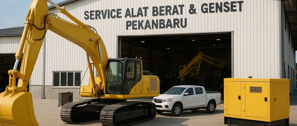 service alat berat dan genset pekanbaru