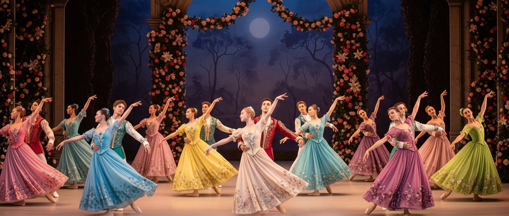 waltz of the flowers ballet on stage