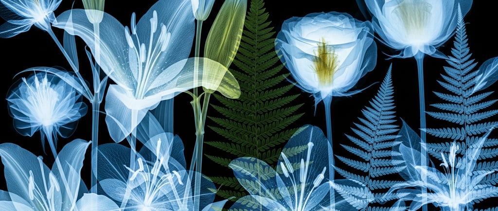 image of x ray floral art
