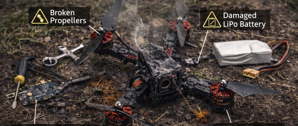 Dažniausios FPV dronų gedimų priežastys ir kaip jų išvengti