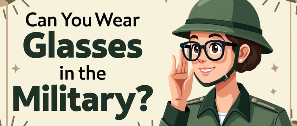 can you wear glasses in the military?