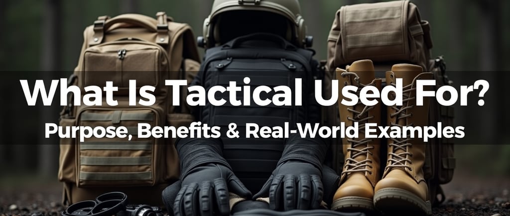 What Is Tactical Gear Used For?