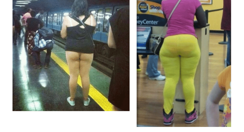 a woman in a yellow skirt and a man in a pink shirt