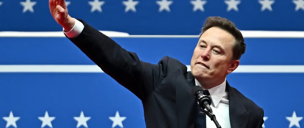 Elon Muskin väitetty natsitervehdys