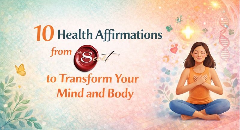 Discover 10 powerful health affirmations from The Secret to reprogram your mind, support healing