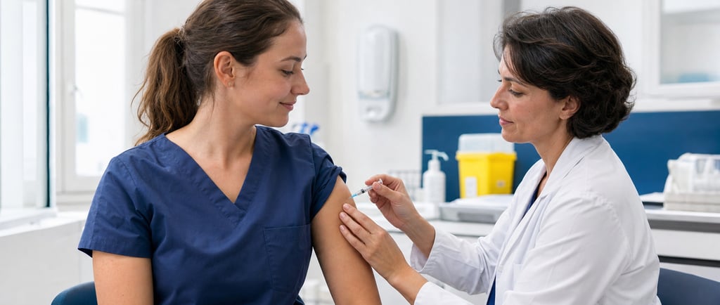 Vaccination contre la grippe d’une professionnelle de santé en milieu clinique