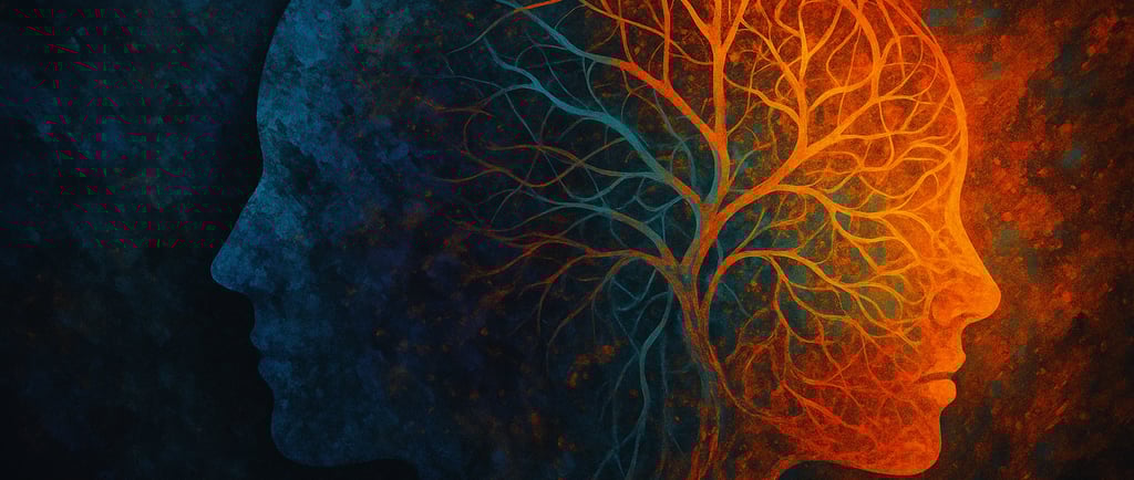 2 silhouettes de visage imbriquées