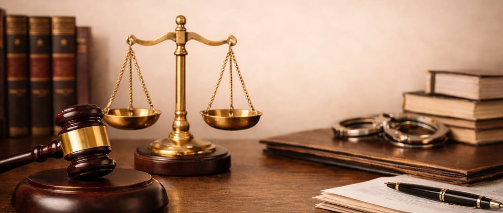 “Uyuşturucu madde miktarının suç vasfına etkisini simgeleyen sade hukuk temalı görsel – Av. Mehmet B