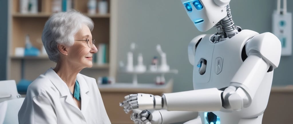 a robot that is standing on one foot