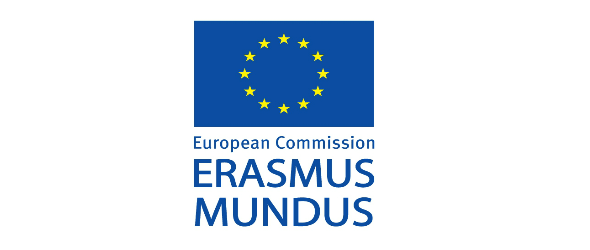 European Commission Erasmus Mundus logo with a yellow circle of stars on a blue square