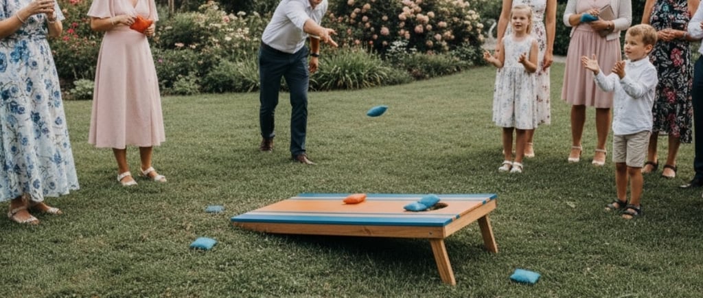TOSIS zaidimu nuoma Klaipėdoje sventems - lauko ir vidaus Cornhole zaidimas