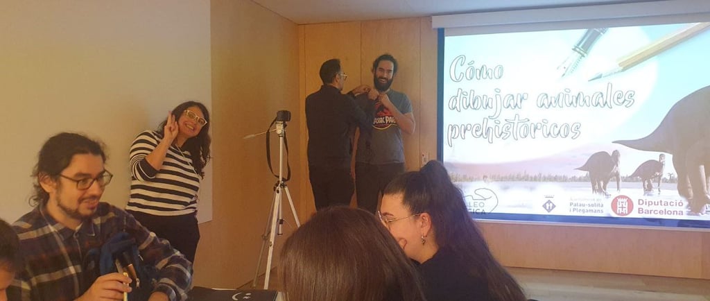 Cómo dibujar animales prehistóricos. Talleres de paleoarte