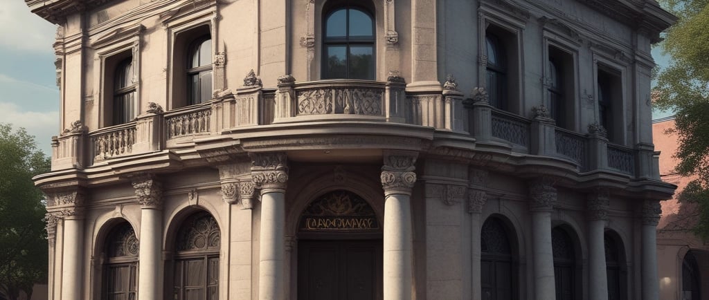 A vibrant blue and orange abstract design representing innovation in business.