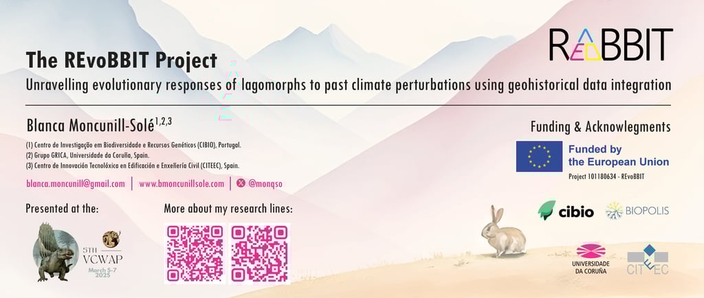 Banner of the poster presentation of REvoBBIT in 5th VCWAP. CC BY-NC-ND 4.0 B. Moncunill-Solé.