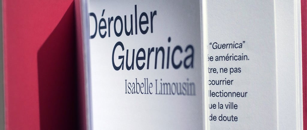 Page de titre de "Dérouler Guernica"