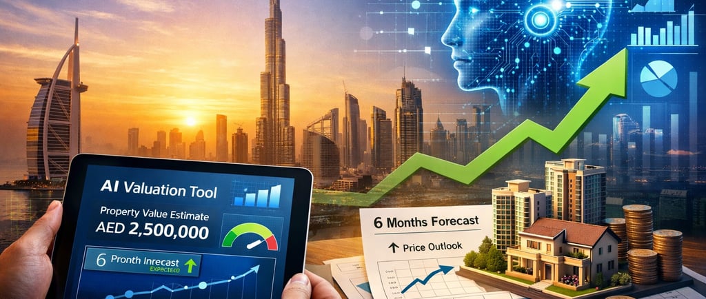 Real estate agent using AI technology tools to assist property buyers and analyze market data