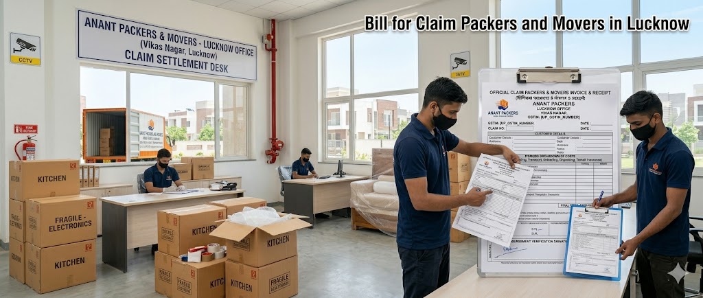 Bill for Claim Packers and Movers in Lucknow