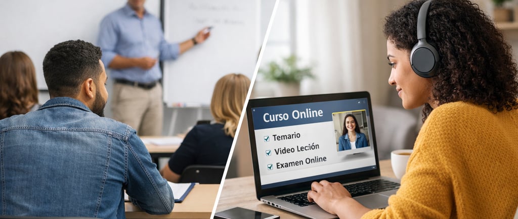 Cursos presenciales vs online para el arraigo por formación en España
