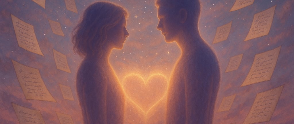 Illustration symbolique de témoignages de retrouvailles entre flammes jumelles