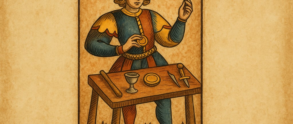 Le Bateleur tarot de Marseille carte signification premier arcane numéro 1