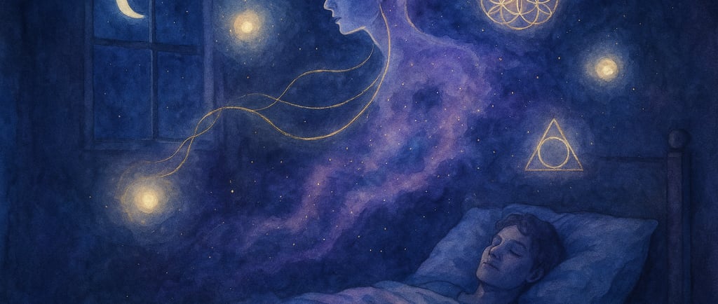 Illustration paralysie du sommeil dimension spirituelle protection énergétique