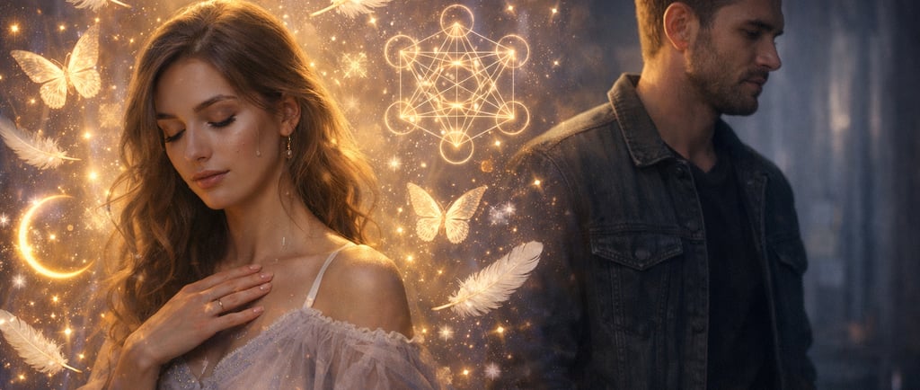 Hypersensibilité dans les relations de flammes jumelles : femme captant les signes spirituels 