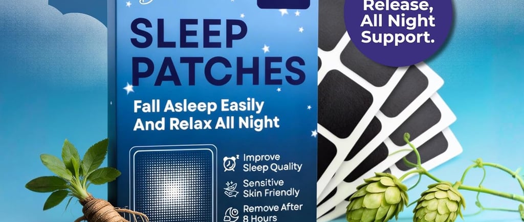 Dalileo natural melatonin sleep aid patches package