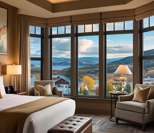 hotelroom of a boutique hotel in traverse city 