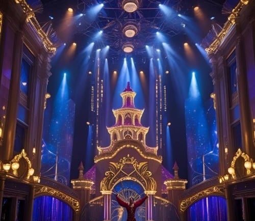 cirque du soleil performing in las vegas the show “michael jackson one”
